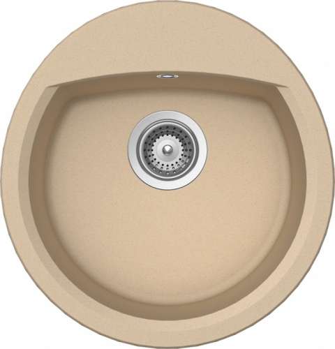 Мойка  Eclipse 45  Cristalite, корз.клапан, 470х490, лунный камень