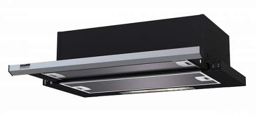 Встраиваемая вытяжка Kamilla slim 600 black/inox (2 мотор)
