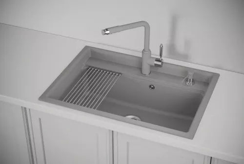 Мойка Гранула KS-7301 алюминий