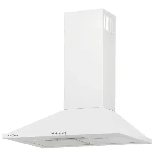 BELLA 600 WHITE push button вытяжка кухонная